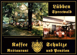 73959107 Luebben_Spreewald Kaffee Schultze Restaurant Pension Gastraum Gartenter - Luebben (Spreewald)