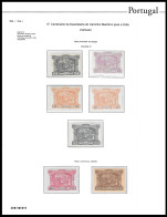 1898 MNH/MH ORIGINAL GUM Portugal # 1/6 Porteado POSTAGE DUE DIFFERENT  PAPER TYPES AND COLOURS  FULL SET SEE SCANS - Nuovi