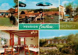 73843986 Tiessau Pension Constien Gastraum Terrasse Bungalows Tiessau - Hitzacker