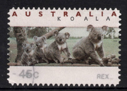 AUSTRALIA 1994 KOALA AND KANGAROO (COUNTER PRINTED) "45c KOALA FAMILY" STAMP VFU - Usati