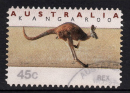 AUSTRALIA 1994 KOALA AND KANGAROO (COUNTER PRINTED) "45c RED KANGAROO" STAMP VFU - Usados