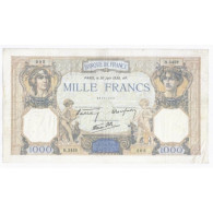 FAY 38/21 - 1000 FRANCS CERES ET MERCURE - 30/06/1938 - TRES TRES BEAU - PICK 90 - 1 000 F 1927-1940 ''Cérès E Mercure''