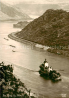 73811136 Kaub Caub Rhein Die Pfalz Im Rhein  - Kaub