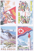 North Korea 2008 Happy New Year Postal Cards  5 Pcs - Corea Del Nord