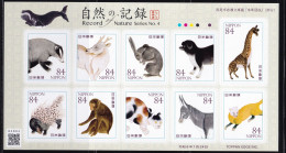 (ja1781) Japan 2024 Record Of Nature No.4 MNH Badger Deer Rabbit Dog Girrafe Por - Nuovi