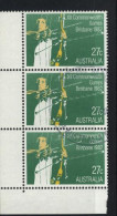 AUSTRALIA 1982 12th  COMMONWEALTH GAMES, BRISBANE CORNER BLOCK OF (3) VFU - Gebraucht