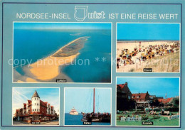 73715624 Juist Nordseebad Nordseeinsel Luftbild Strand Ortsmotiv Hafen Kurplatz  - Juist