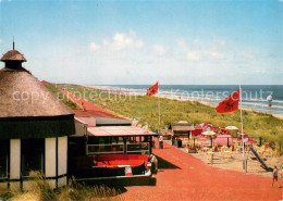 73715580 Juist Nordseebad Gaststaette Strandkorb Mit Promenade Und Strand Juist  - Juist