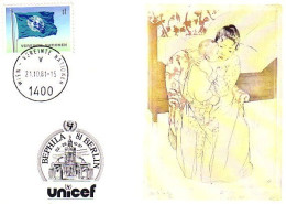 A40 393 Carte Maximum Expo Bephila 81 Berlin Unicef - UNICEF