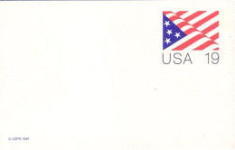 A42 133 US Postcard US Flag 19c - Buste