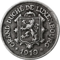 Luxembourg, Charlotte, 25 Centimes, 1919, Iron, TTB, KM:32 - Luxembourg