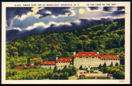 A45 413 PC Grove Park Inn By Moonlight Asheville Unused - Asheville