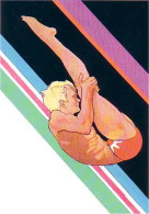 A45 50 CP US Plongeon Diving Timbre Oblitéré PJ à L'endos FDC Stamp At The Back - Kunst- Und Turmspringen