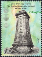 India New ** 2024 Bombay Sappers War Memorial, World War 1,WW,Palestine, Egypt, 1v Stamp, MNH (**) - Nuevos