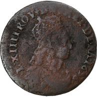 France, Louis XIV, Liard De France, 1656, Lyon, Cuivre, TB, Gadoury:80, KM:192.5 - 1643-1715 Luis XIV El Rey Sol