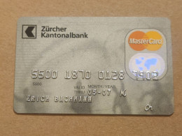 SWIZERLAND-CREDICT CARD- (ERICH BACHMANN)-(1234-6789)-(05/07)-(CREDICT MASTER CARD)-GOOD CARD - Credit Cards (Exp. Date Min. 10 Years)