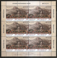 CROATIA 2020,EUROPA CEPT,OLD POSTAL ROUTES,SHEET,,MNH - 2020