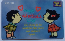 Malaysia RM10  Ring Ring Card - Happy Valentine's Day - Malasia