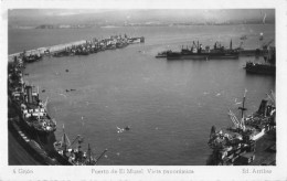 CPA - Espagne - Gijon - Puerto De El Musel - Vista Panoramica - Asturias (Oviedo)