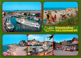 72807565 Heiligenhafen Ostseebad Hafen Faehre Strand Restaurant Strassencafe Hei - Heiligenhafen