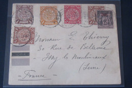 CHINE Très Belle Lettre De Février 1901 De SHANGHAÏ Pour La France - Cartas & Documentos