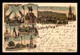 67 - WOERTH - WORTH - GRUSS SCHLACHTFELD - CARTE LITHOGRAPHIQUE - GUERRE DE 1870 - Woerth