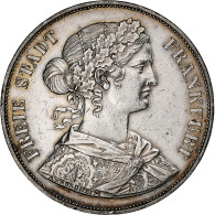 Etats Allemands, FRANKFURT AM MAIN, 2 Thaler, 3-1/2 Gulden, 1861, Frankfurt - Taler & Doppeltaler