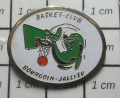 713L Pin's Pins / Beau Et Rare / TSPORTS / CLUB BASKET BOURGOIN JALLIEU DAUPHIN - Basketbal