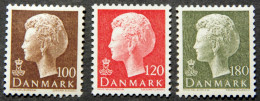 Denmark 1977   Queen Margrethe II   MiNr.649-51  MNH (**)  ( Lot  KS 1344 ) - Neufs