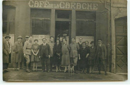 Carte Photo - Café De La Carache - Lunéville ? - Cafés