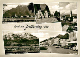 72793404 Freilassing Ruperti Kirche Untersberg Panorama Hauptstrasse Freilassing - Freilassing