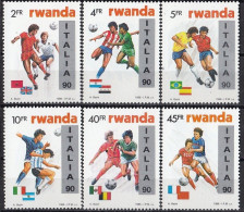 RWANDA 1433-1438,unused (**) Football - Unused Stamps