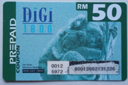 Malaysia Digi RM 50 Prepaid - Tarsier ( Monkey ) - Malaysia