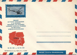 Poland Post - Helicopter PŚM.1964 (0691): Poznan First Flight (envelope) - Aviones