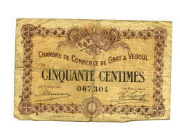 50 Centimes Chambre De Commerce Gray Vesoul - Chamber Of Commerce