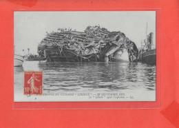 EXPLOSION CATASTROPHE LIBERTE Cpa Le Liberté Apres L ' Explosion  25 Septembre 1911     Edit LL - Disasters