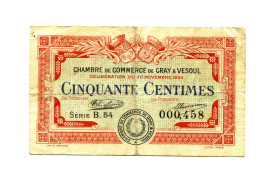 50 Centimes Chambre De Commerce Gray Vesoul - Cámara De Comercio