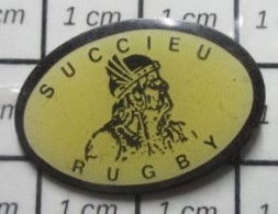 713L Pins Pin's / Rare & Belle Qualité / SPORTS / CLUB RUGBY SUCCIeU GUERRIER GAULOIS - Rugby