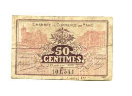 50 Centimes Chambre De Commerce Du Mans - Chambre De Commerce