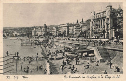 FRANCE - Nice - La Promenade Des Anglais Et La Plage En été - Animé - Carte Postale Ancienne - Sonstige & Ohne Zuordnung