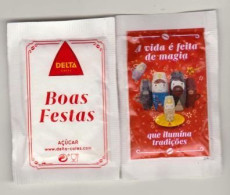 Sachet De Sucre " Boas Festas " (S228) _Di359 - Sugars