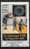 Bayern Bavaria FAG Fischer Kugelfabrik Teacher Spendenmarke Cinderella Vignet Werbemarke Propaganda - Viñetas De Fantasía