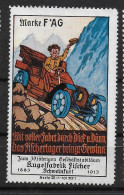 Bayern Bavaria FAG Fischer Kugelfabrik Auto Spendenmarke Cinderella Vignet Werbemarke Propaganda - Fantasy Labels