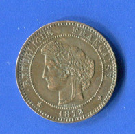 10  Cents  1872 A - 10 Centimes