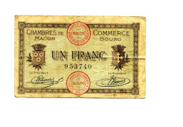 1 Franc Chambre De Commerce Macon Bourg - Cámara De Comercio