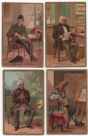 Lot 14 Chromos  Anciens  Personnages Célèbres  (10.5 Cm  X 7 Cm) - Albums & Catalogues