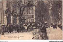 AAOP4-06-0370 - NICE - Avenue De La Gare - Eglise Notre-Dame - Schienenverkehr - Bahnhof