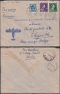 Congo Belge 1945 - Lettre Par Avion D' Ukkel à Destination Thysville-Bas Congo Belge ..... (EB) DC-12455 - Usados