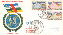 REP. CENTAFRICAINE - FDC 1961 ONU  / 6040 - Centrafricaine (République)