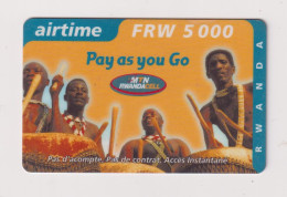 RWANDA - Drummers Remote Phonecard - Rwanda